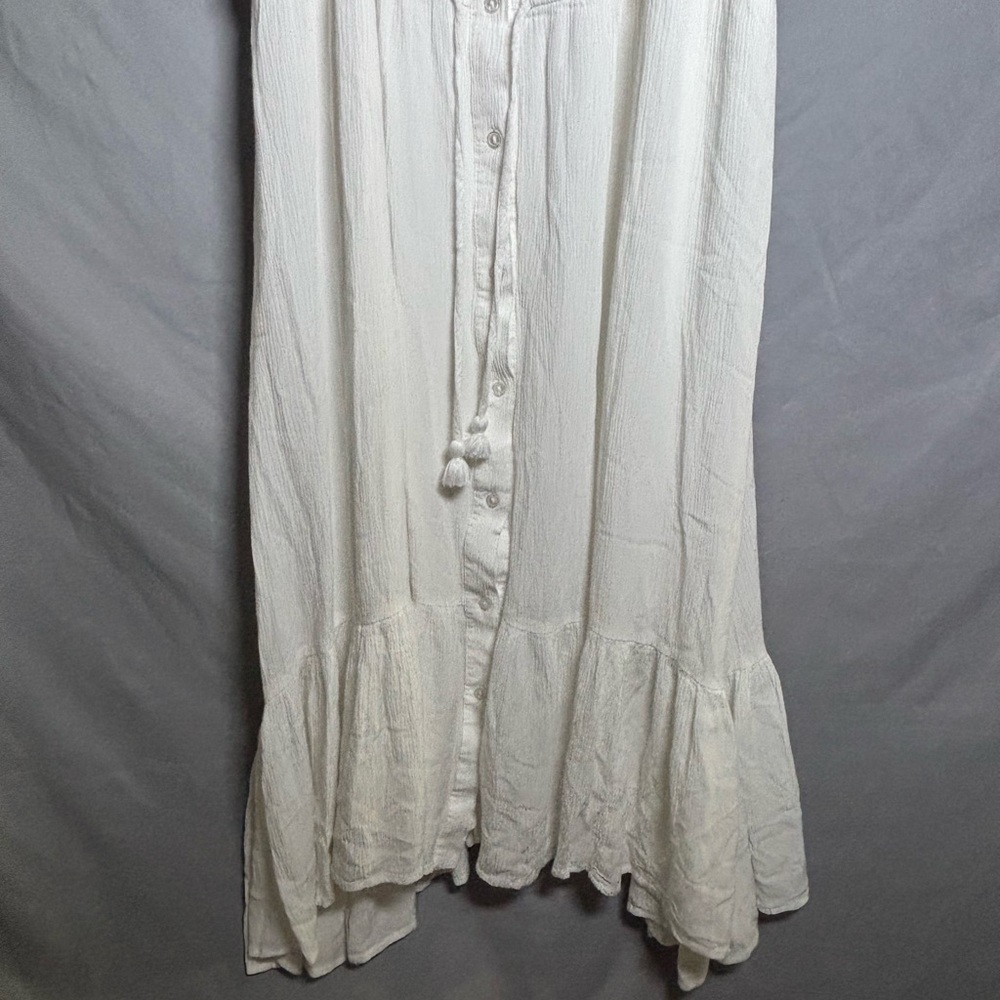 Sofia By Sofia Vergara White Ruffled Maxi Dress - image 5